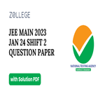JEE Main 2023 Question Paper with Answer Key PDF Jan 24 Shift 2 ZPYP